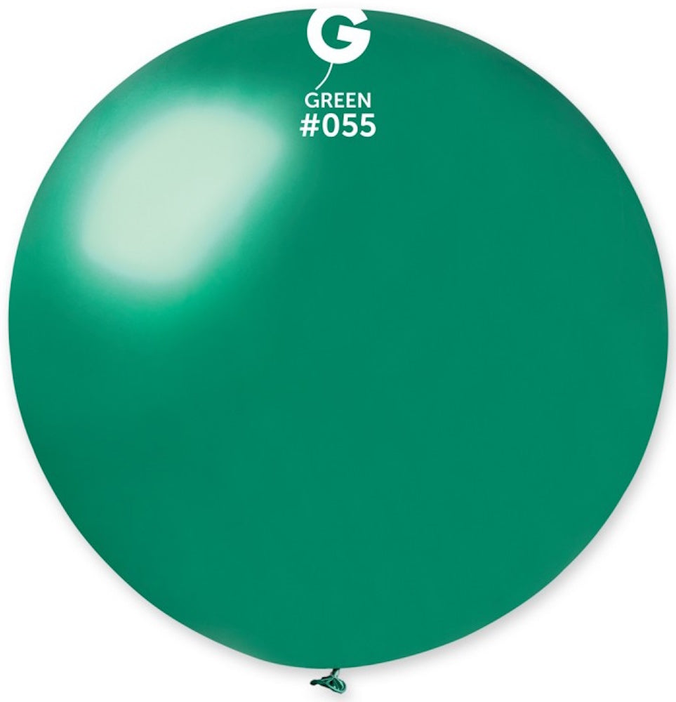 Gemar 055 Metallic Emerald Green 80cm 31 Inch Latex Luftballons