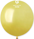 Gemar 056 Metallic Baby Yellow 48cm 19 Inch GM19 Latex Luftballons