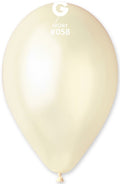Gemar 058 Metallic Ivory 33cm 13 Inch GM120 Latex Luftballons