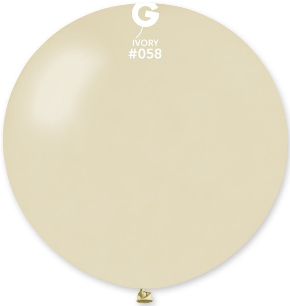 Gemar 058 Metallic Ivory 80cm 31 Inch Latex Luftballons