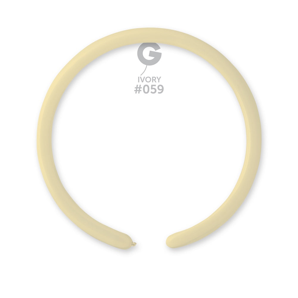 Gemar 059 Standard Ivory 160G Modellierballons D2 Elfenbein