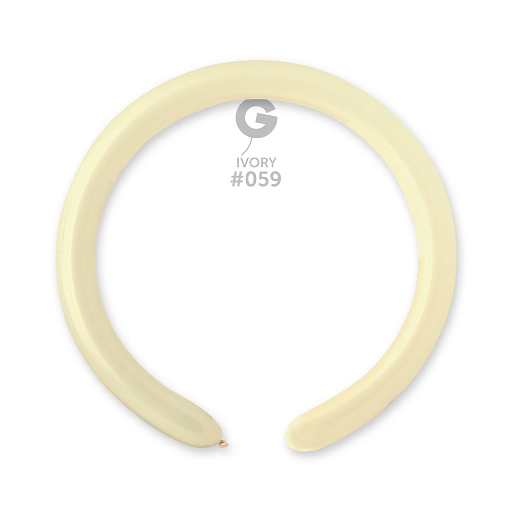 Gemar 059 Standard Ivory 260G Modellierballons D4 Elfenbein