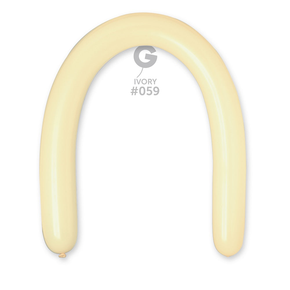 Gemar 059 Standard Ivory 350G Modellierballons D6 Elfenbein