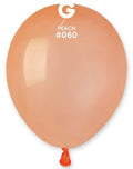 Gemar 060 Standard Peach 12,5cm 5" A50 Latex Luftballons Pfirsich