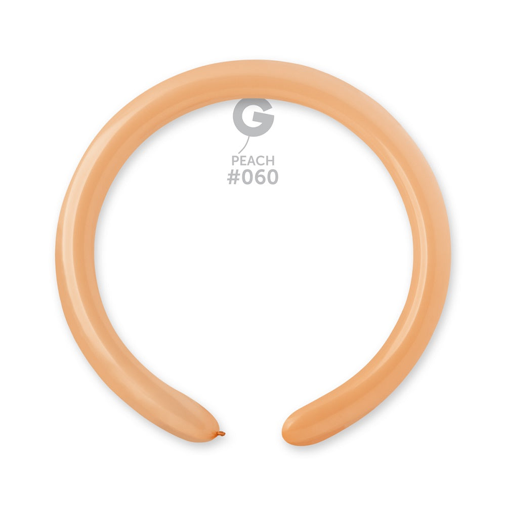 Gemar 060 Standard Peach 260G Modellierballons D4 Pfirsich