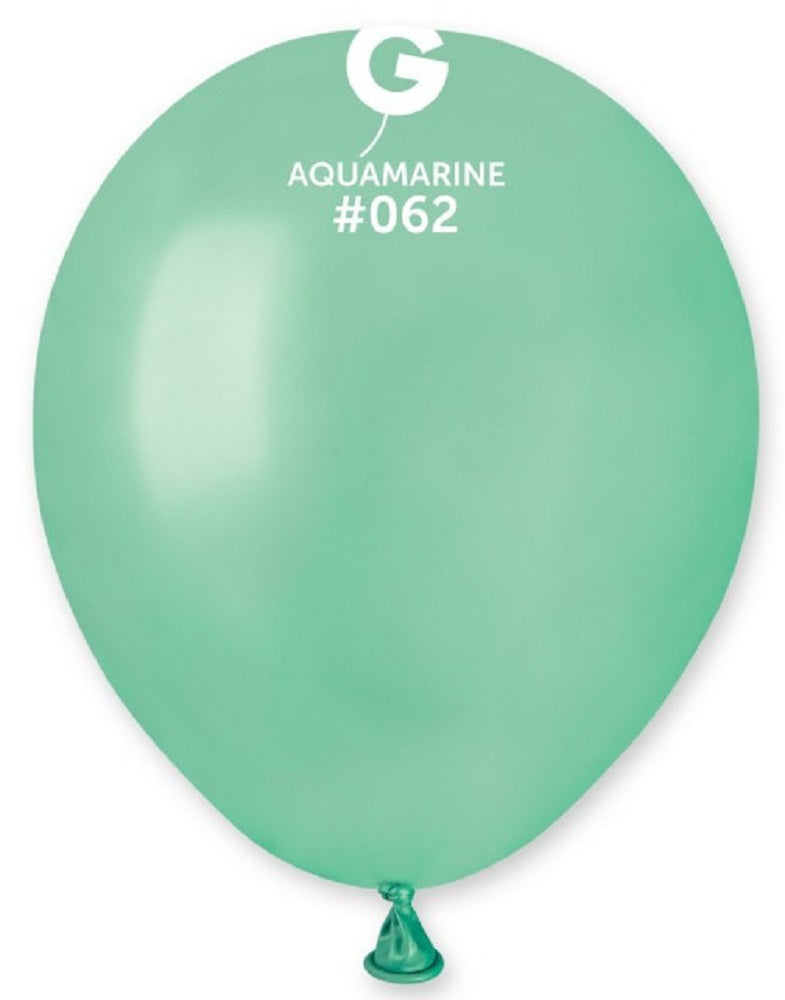 Gemar 062 Metallic Aquamarine 12,5cm 5 Inch Latex Luftballons