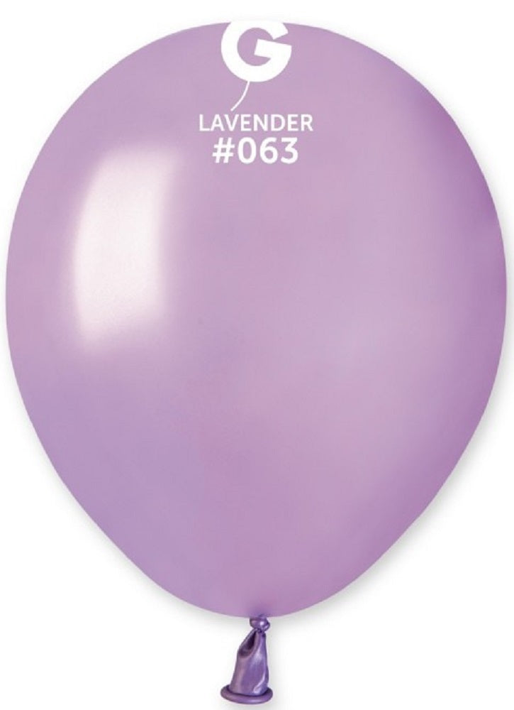 Gemar 063 Metallic Lavender 12,5cm 5" AM50 Latex Luftballons Lavendel