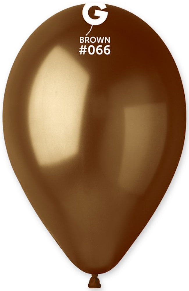 Gemar 066 Metallic Brown 30cm 12 Inch GM120 Latex Luftballons