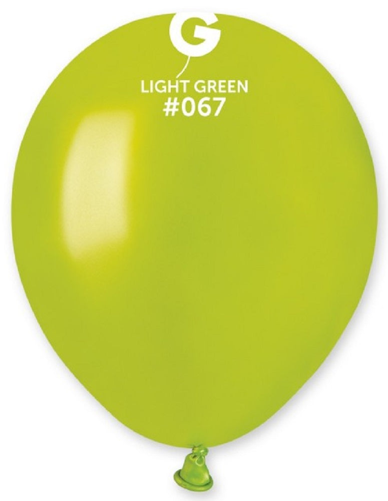 Gemar 067 Metallic Light Green 12,5cm 5 Inch Latex Luftballons