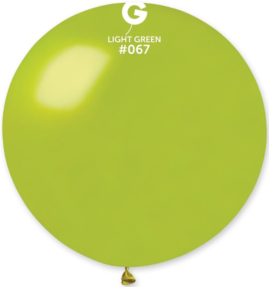Gemar 067 Metallic Light Green 80cm 31 Inch Latex Luftballons