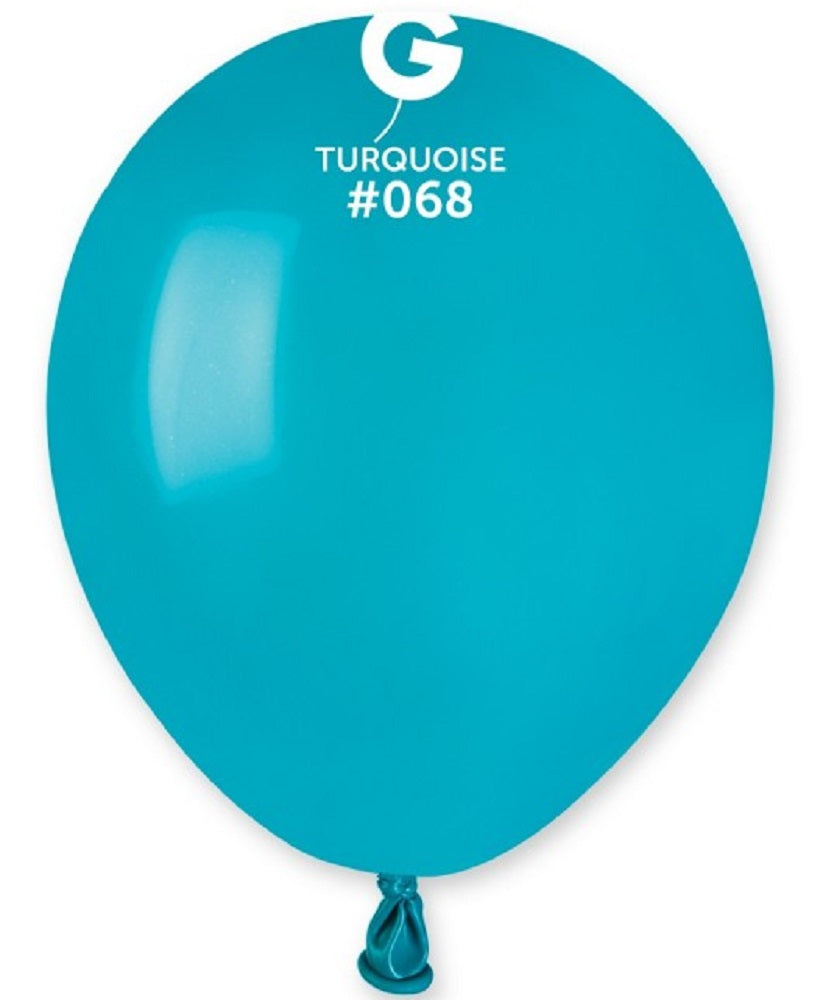 Gemar 068 Standard Turquoise 12,5cm 5 Inch Latex Luftballons