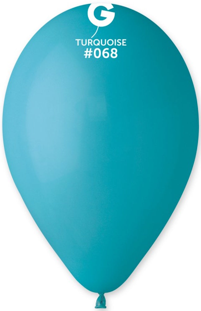 Gemar 068 Standard Turquoise 33cm 13 Inch G120 Latex Luftballons
