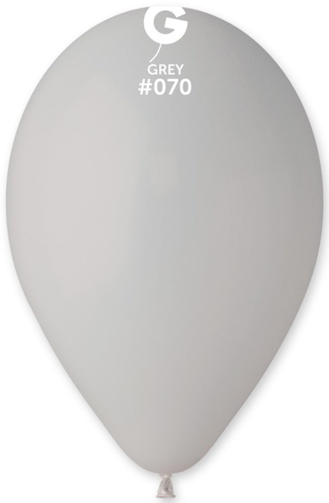 Gemar 070 Standard Grey 33cm 13" G120 Latex Luftballons Grau