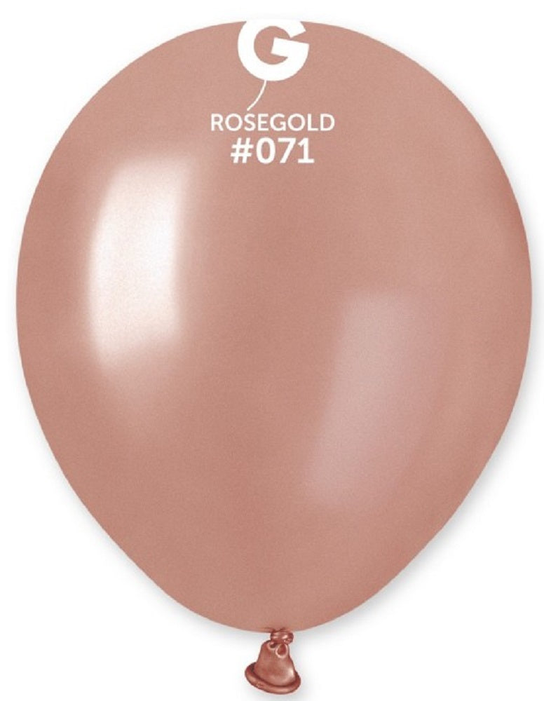 Gemar 071 Metallic Rose Gold 12,5cm 5 Inch Latex Luftballons