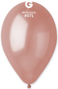 Gemar 071 Metallic Rose Gold 30cm 12 Inch G120 Latex Luftballons