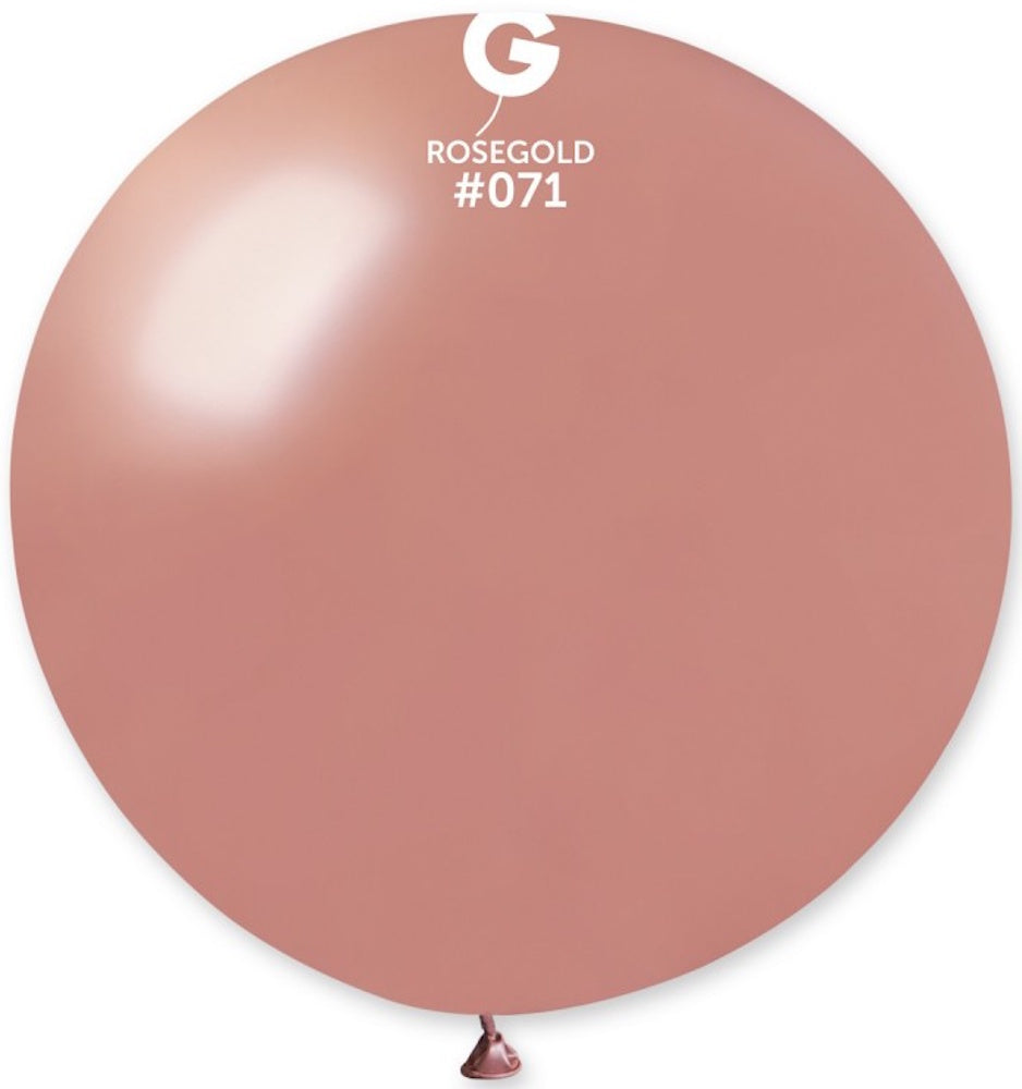 Gemar 071 Metallic Rose Gold 80cm 31 Inch Latex Luftballons