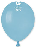 Gemar 072 Standard Baby Blue 12,5cm 5" A50 Latex Luftballons Blau