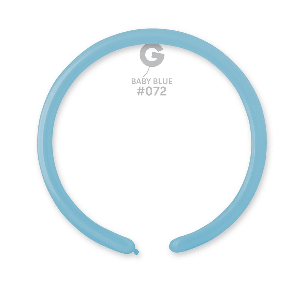 Gemar 072 Standard Baby Blue 160G Modellierballons D2 Blau