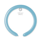 Gemar 072 Standard Baby Blue 260G Modellierballons D4 Blau