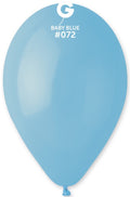 Gemar 072 Standard Baby Blue 33cm 13" G120 Latex Luftballons Blau