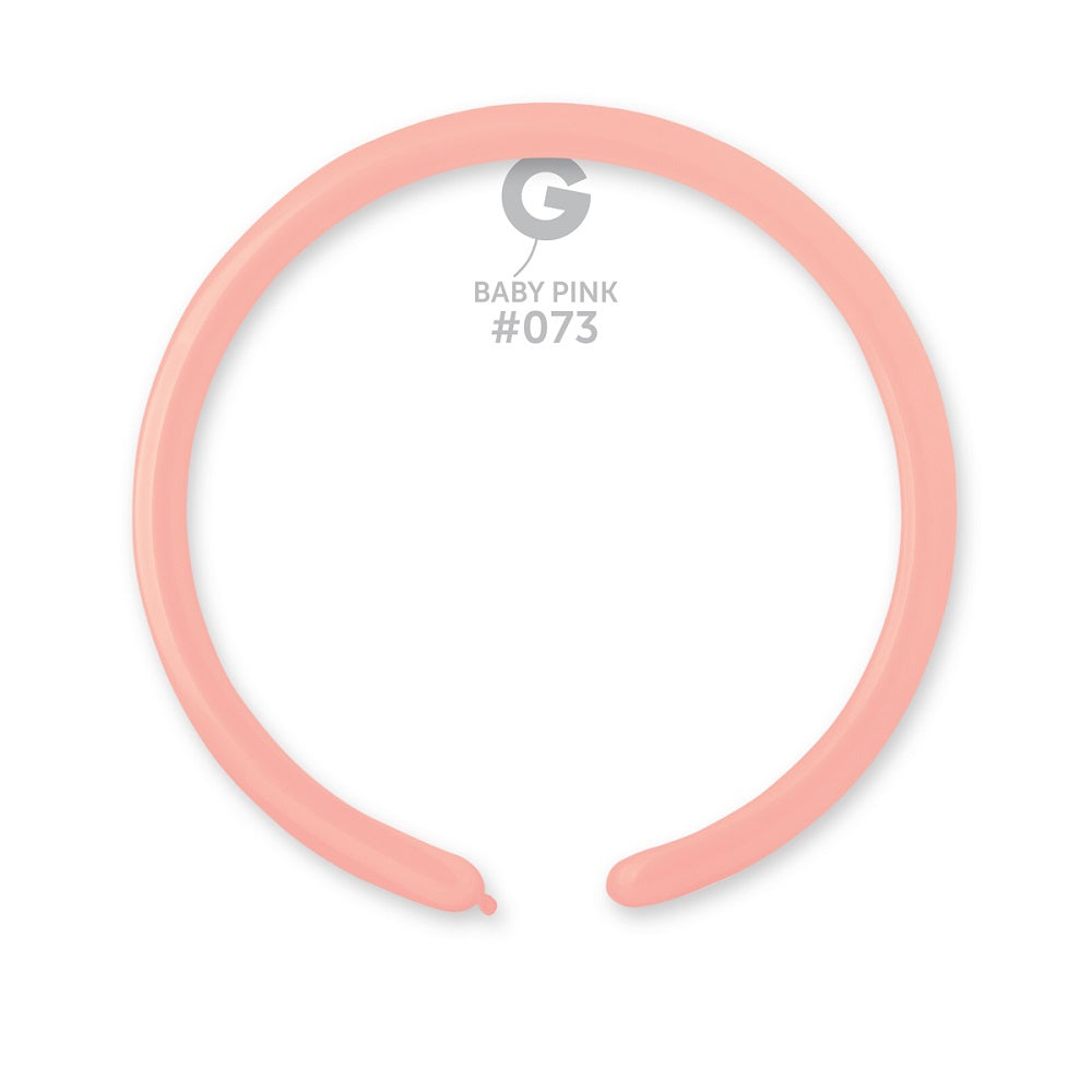 Gemar 073 Standard Baby Pink 160G Modellierballons D2 Rosa
