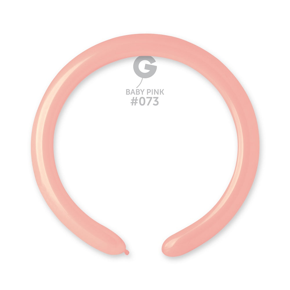 Gemar 073 Standard Baby Pink 260G Modellierballons D4 Rosa