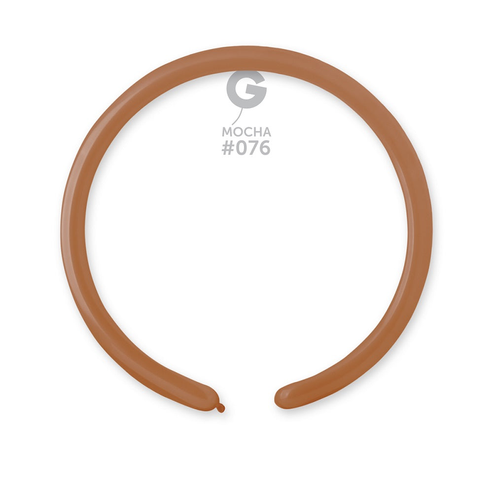 Gemar 076 Standard Mocha 160G Modellierballons D2 Braun