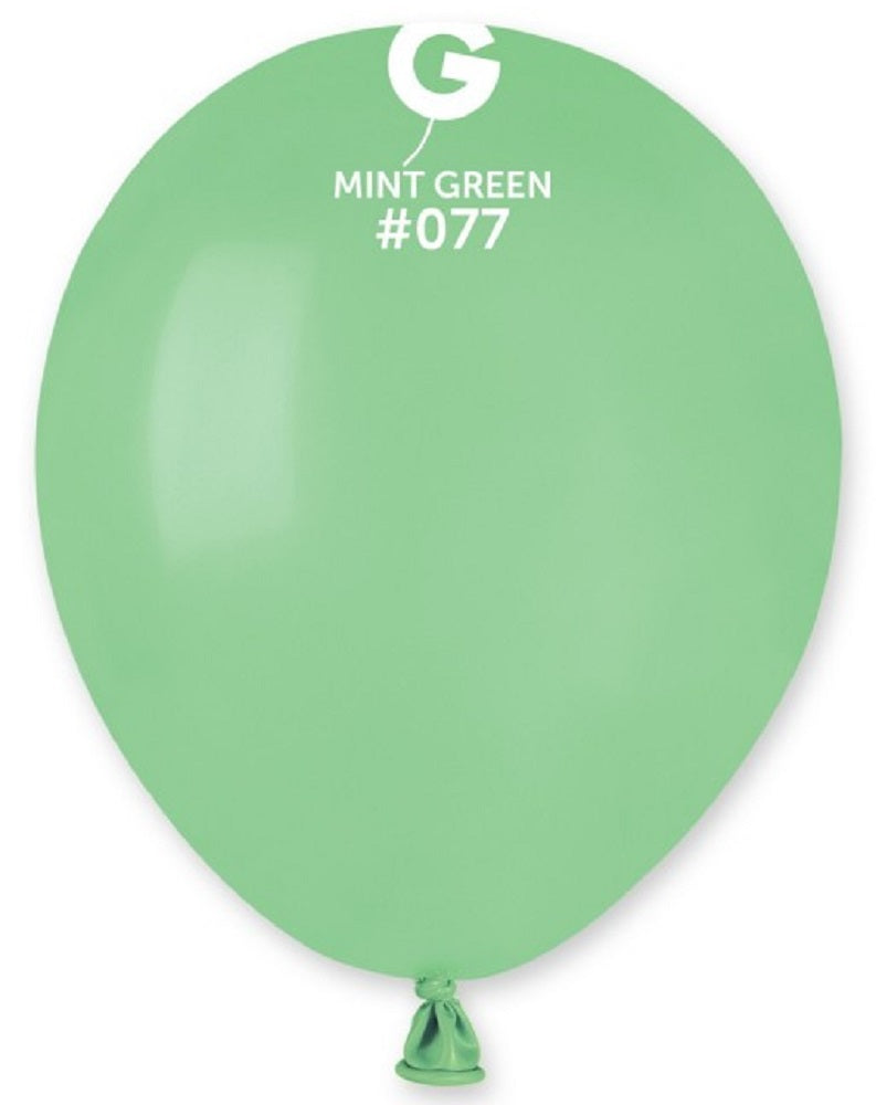 Gemar 077 Standard Mint Green 12,5cm 5 Inch Latex Luftballons