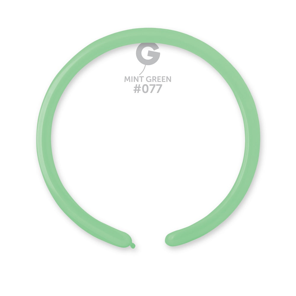 Gemar 077 Standard Mint Green 160G Modellierballons D2 Grün