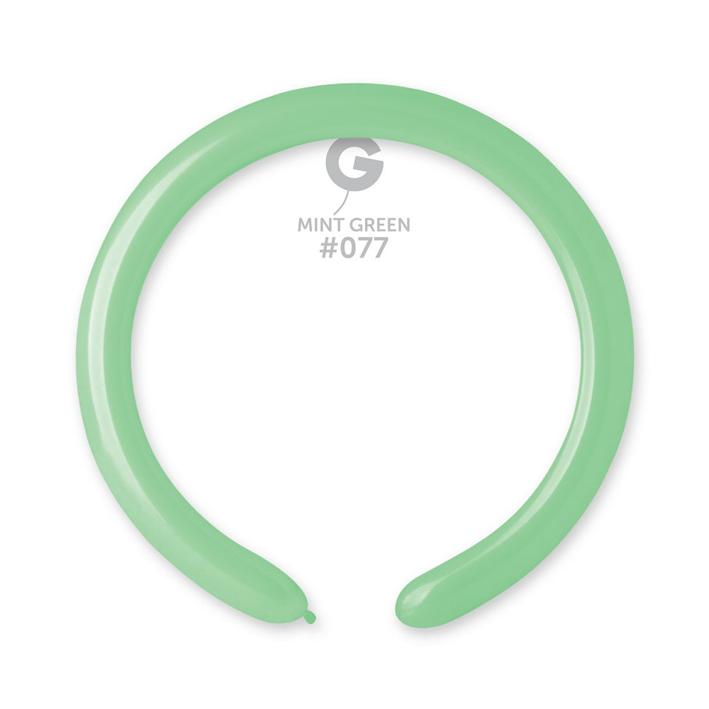 Gemar 077 Standard Mint Green 260G Modellierballons D4 Grün