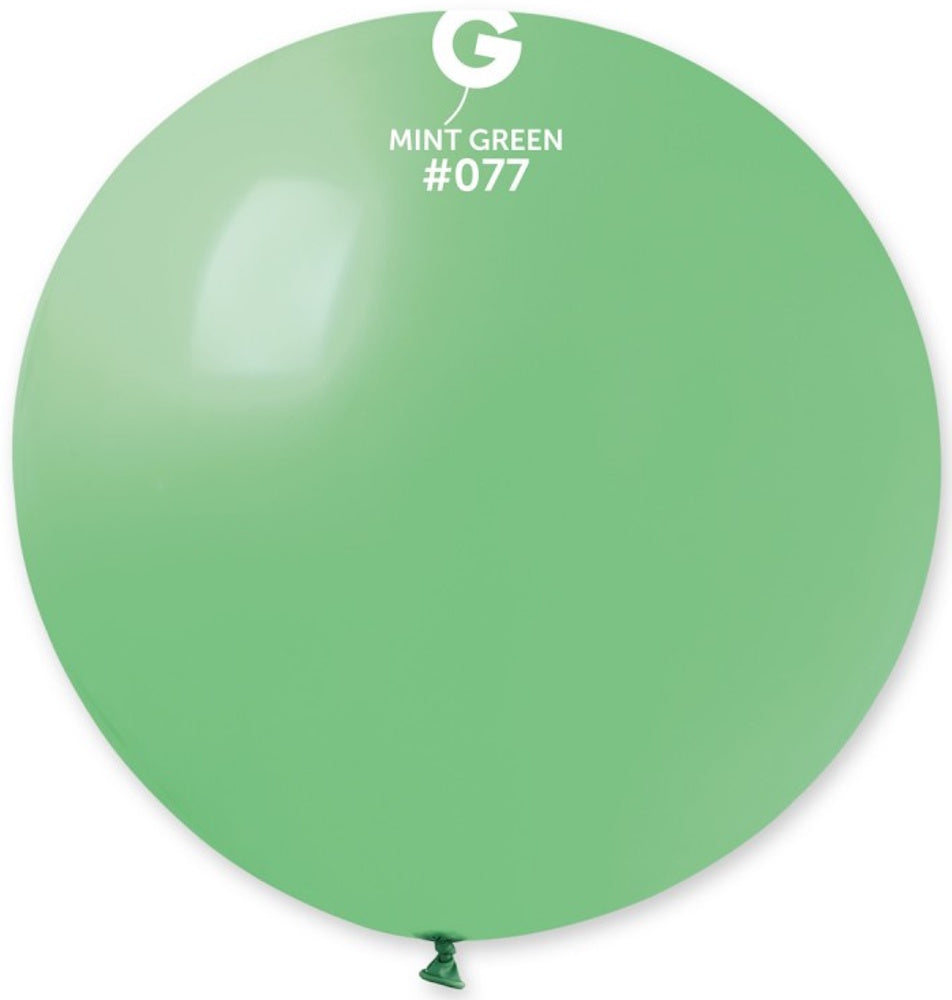 Gemar 077 Standard Mint Green 80cm 31 Inch Latex Luftballons