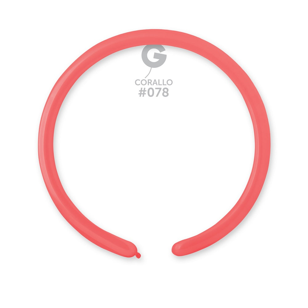 Gemar 078 Standard Coral 160G Modellierballons D2 Koralle