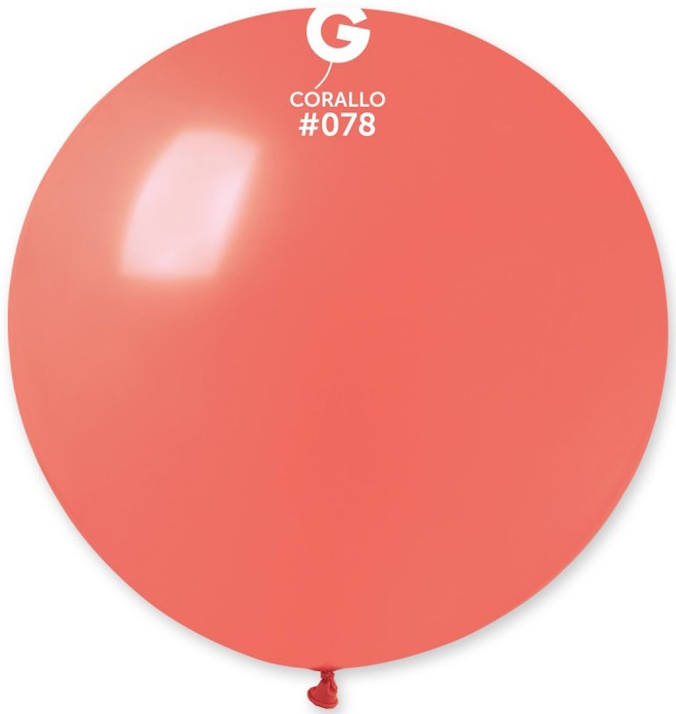 Gemar 078 Standard Coral 80cm 31 Inch Latex Luftballons