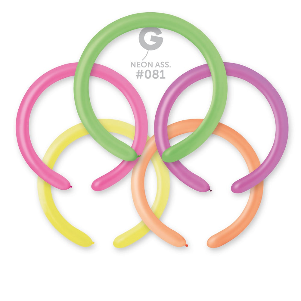 Gemar 081 Neon Assortment 260G Modellierballons D4