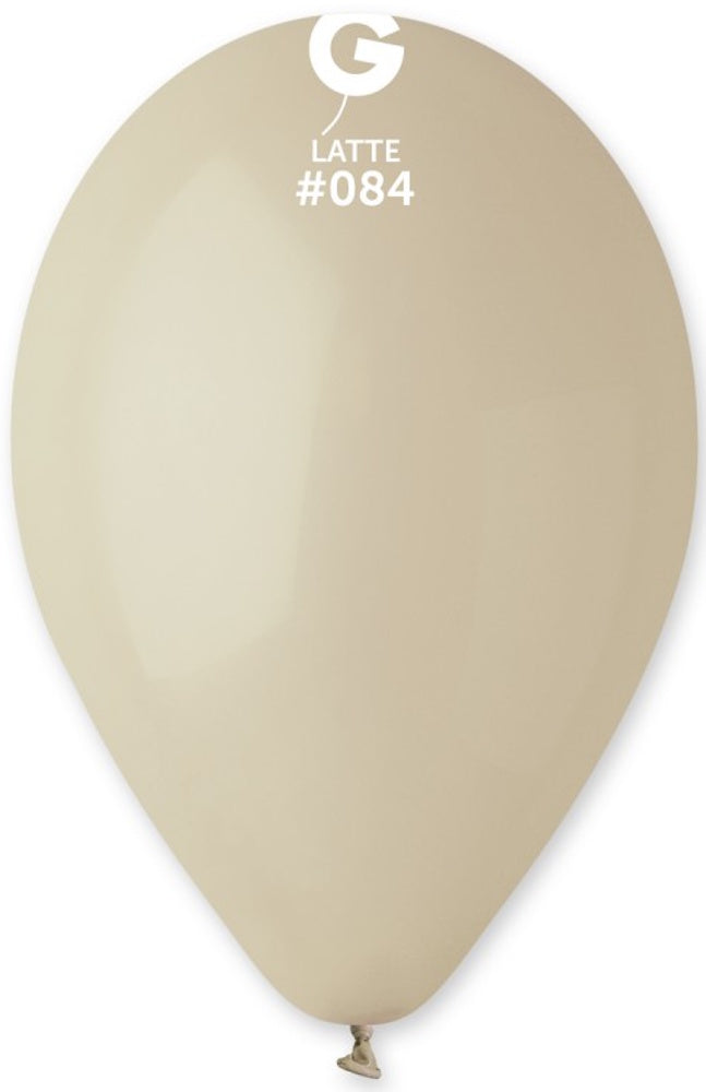 Gemar 084 Standard Latte 33cm 13" G120 Latex Luftballons Braun