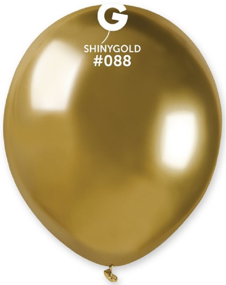 Gemar 088 Shiny Gold 12,5cm 5" AB50 Latex Luftballons
