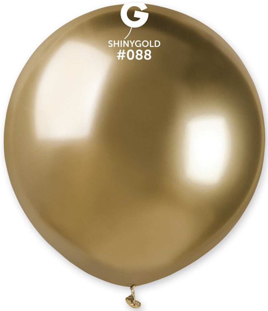 Gemar 088 Shiny Gold 48cm 19 Inch GB150 Latex Luftballons