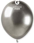 Gemar 089 Shiny Silver 12,5cm 5 Inch Latex Luftballons