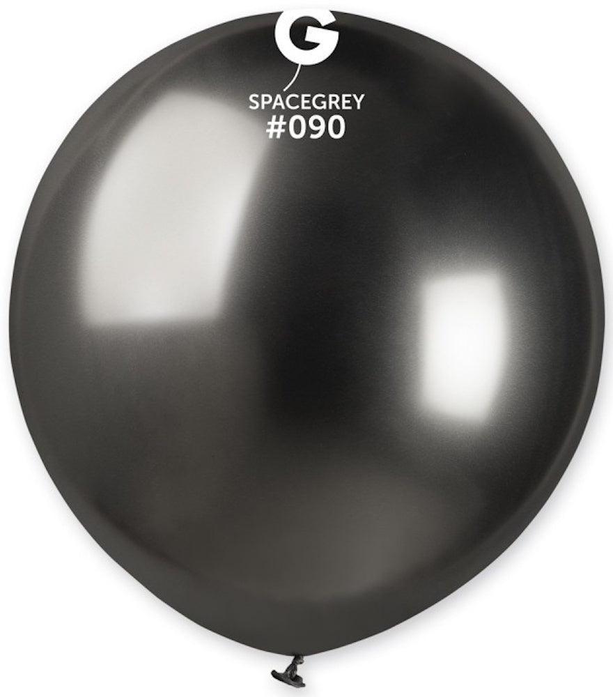Gemar 090 Shiny Space Grey 48cm 19 Inch GB150 Latex Luftballons