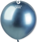 Gemar 092 Shiny Blue 48cm 19 Inch GB150 Latex Luftballons