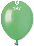 Gemar 094 Metallic Mint Green 12,5cm 5 Inch Latex Luftballons