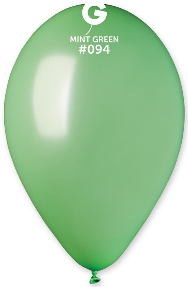 Gemar 094 Metallic Mint Green 30cm 12 Inch GM120 Latex Luftballons