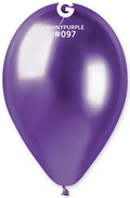 Gemar 097 Shiny Purple 33cm 13" GB120 Latex Luftballons Violett