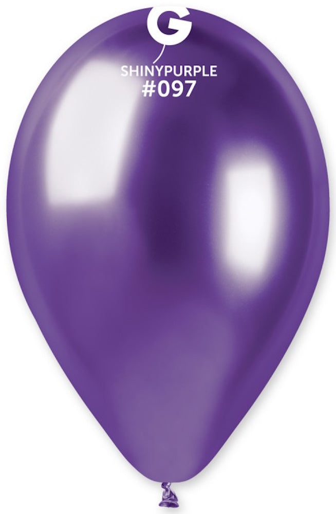 Gemar 097 Shiny Purple 33cm 13" GB120 Latex Luftballons Violett