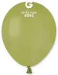 Gemar 098 Standard Green Olive 12,5cm 5 Inch Latex Luftballons