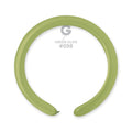 Gemar 098 Standard Green Olive 260G Modellierballons D4 Grün