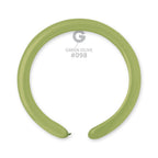 Gemar 098 Standard Green Olive 260G Modellierballons D4 Grün