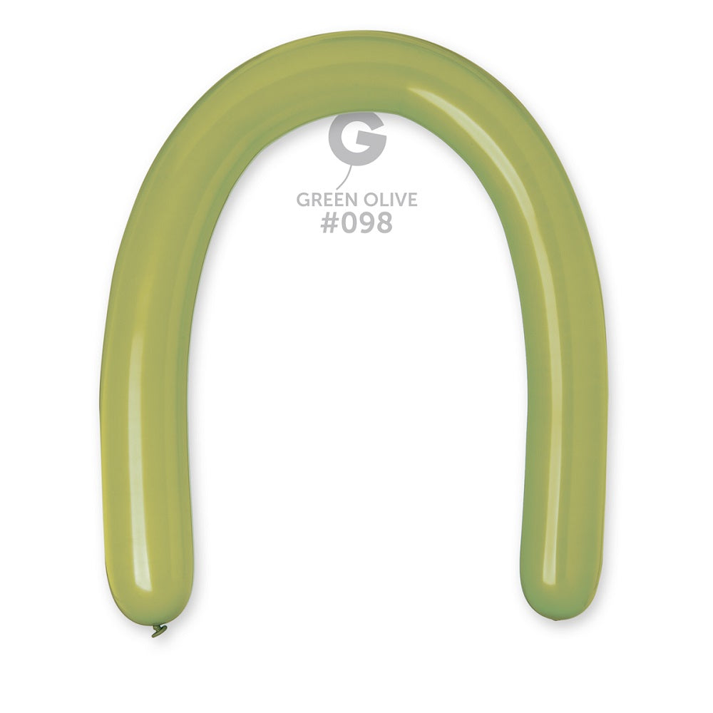 Gemar 098 Standard Green Olive 350G Modellierballons D6 Grün