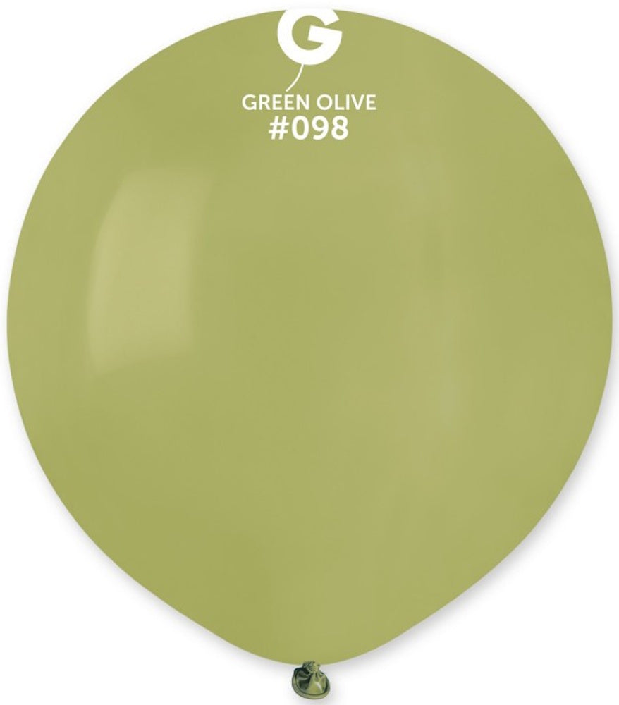 Gemar 098 Standard Green Olive 48cm 19 Inch G150 Latex Luftballons