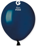 Gemar 102 Standard Navy 12,5cm 5 Inch Latex Luftballons